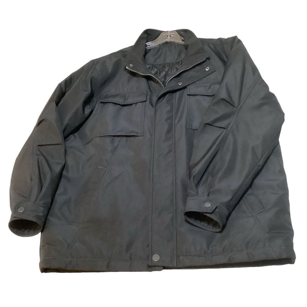 Men's Versatile Quilted Lined‎ Utility Jacket Outdoor Workwear Winter Coat